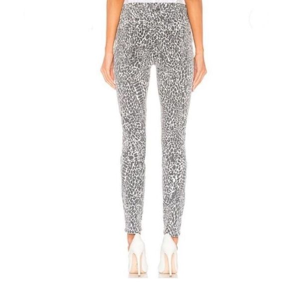 NEW FRAME Black Le High Abstract Animal Noir Multi Pant Skinny Jeans Size 25 - Picture 4 of 10